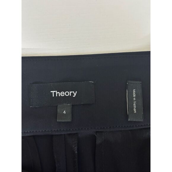 Theory Wide Leg Pant in Precision Ponte black size 4 - Picture 7 of 15